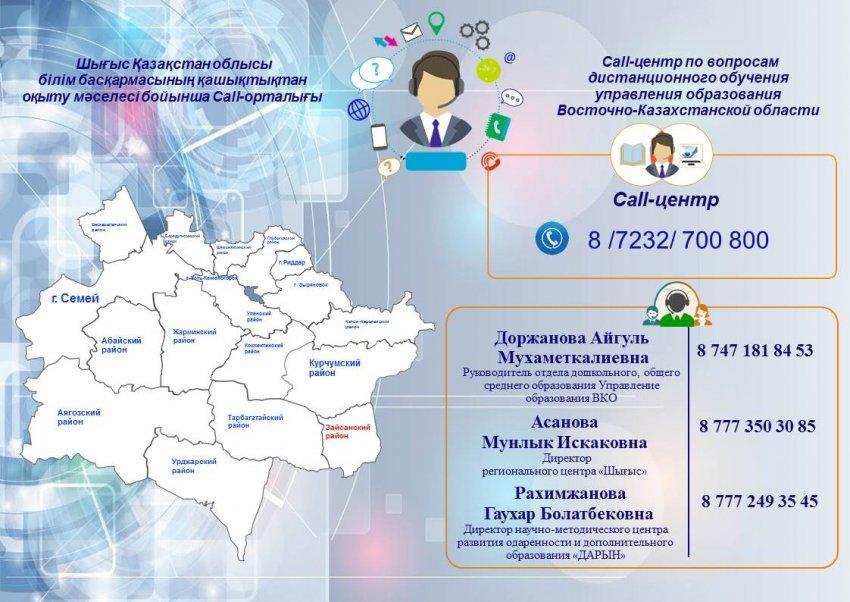 Қашықтықтан оқу бойынша сұрақтарыңыз болса көрсетілген ҚОЛДАУ ОРТАЛЫҚТАРЫНА телефон шалып өз сұрақтарыңызға жауап ала аласыз